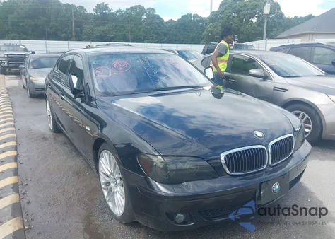 2007 BMW 750Li z USA, uszkodzony, nr VIN WBAHN83527DT75009